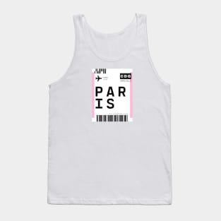 Paris Mini Boarding Pass Tank Top